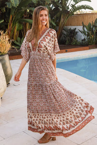 Tori V-Neck Maxi Dress